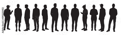 hand drawn people in minimal style for architecture 