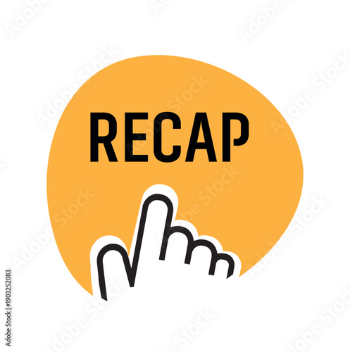 recap text on white background