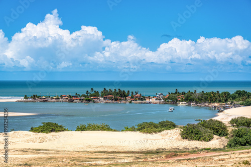 The sand dunes of Mundau, Ceara, Brazil.