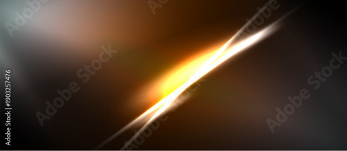 Abstract energy lines, bright orange glow, dark background. Dynamic composition creates visual impact, modern aesthetic.