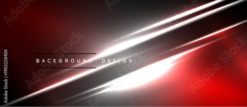 Abstract red, black design. Bright white lines create dynamic diagonal flow. Modern aesthetic, suitable for digital backgrounds.