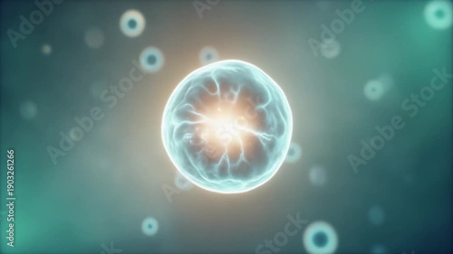 Minimal Cinematic Stem Cell Regeneration Animation for Biotechnology, Regenerative Medicine, and Future Healthcare Concept Video