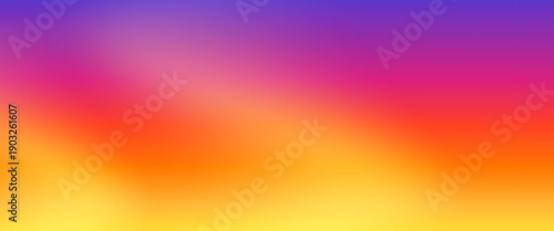 Sunset sky gradation texture background. Warm cloudy sky colors blend in soft transitions, from amber light to violet tones, evoking autumn evening atmosphere for seasonal design. Vector blur bg.