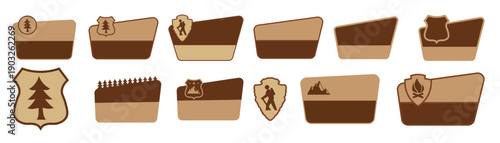 customizable national park sign park sign vectors