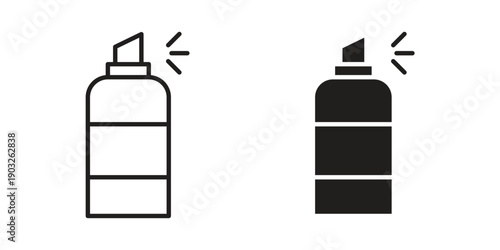 deodorant icon concept. Thin line symbol. Vector illustration isolated. Editable stroke.