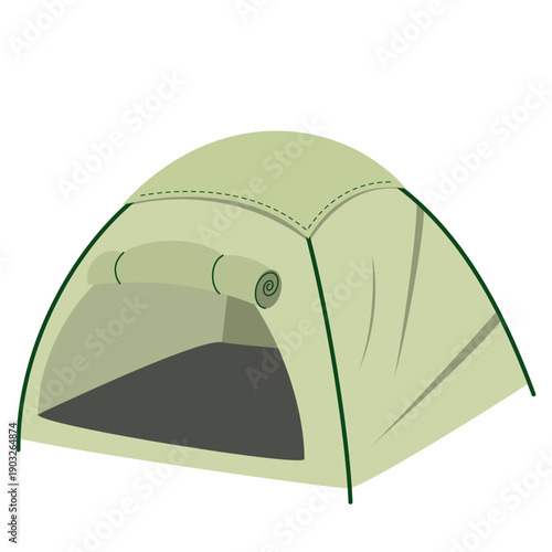 camping tent vector