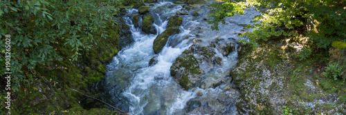 Wasserfall, Fluss Weißach, Klamm, Wildbad Kreuth, Tegernseer Tal, Oberbayern, Bayern, Deutschland