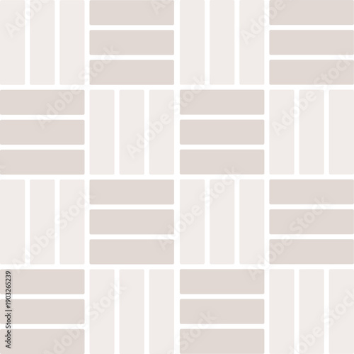 Crosshatch floor tile. Classic basket weave stone pattern