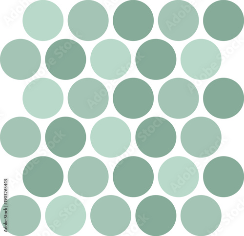 Penny round wall or floor pattern. Ceramic tile surface