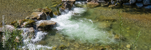 Wasserfall, Fluss Weißach, Klamm, Wildbad Kreuth, Tegernseer Tal, Oberbayern, Bayern, Deutschland