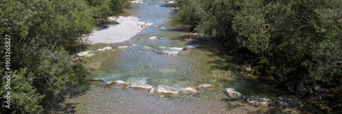 Fluss Weißach, Kreuth, Tegernseer Tal, Oberbayern, Bayern, Deutschland