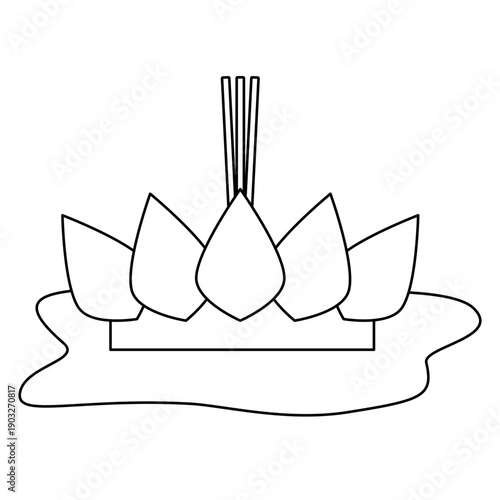 Loy Kratong Thailand Festival Event Decorative
