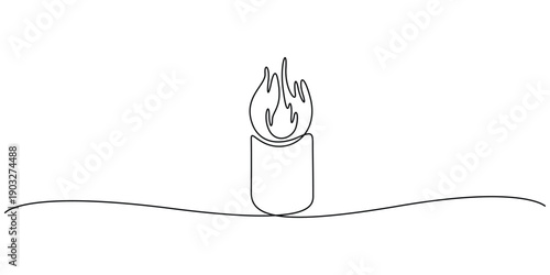 Minimalist continuous one line drawing of a lighthouse  Single line drawing lighthouse vector illustration