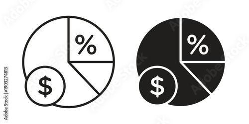 Margin icon concept. Thin line symbol. Vector illustration isolated. Editable stroke.