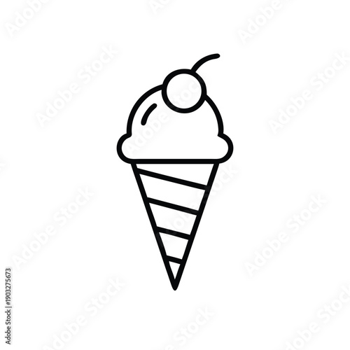 Minimal drawing of a popsicle cone with 3 horizontal eps