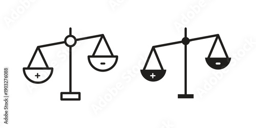 Moral icon concept. Thin line symbol. Vector illustration isolated. Editable stroke.