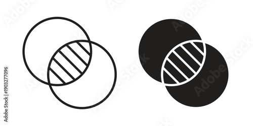 Opacity icon concept. Thin line symbol. Vector illustration isolated. Editable stroke.