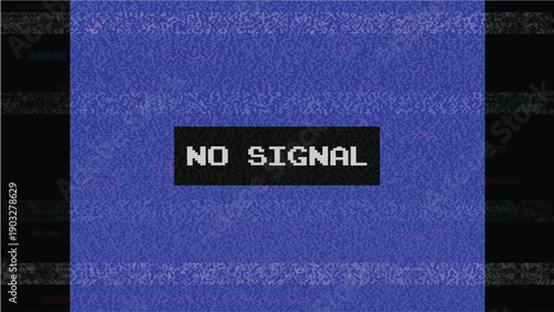 No signal TV test pattern background	