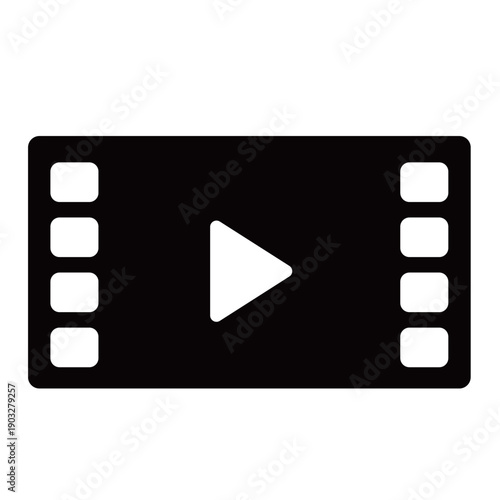 フィルム 再生ボタン 塗り