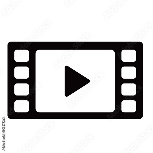 フィルム 再生ボタン 枠線