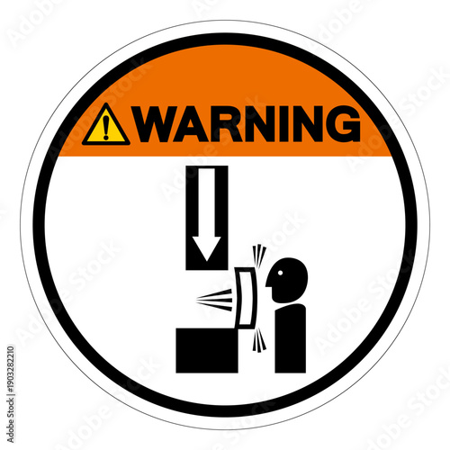 Warning Improperly Use Safety Block Symbol Sign ,Vector Illustration, Isolate On White Background Label.EPS10