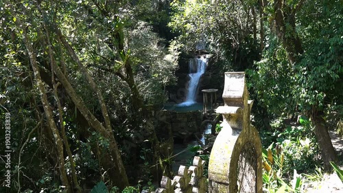 Explore Castillo de Edward James in Xilitla, San Luis Potosi, Mexico with waterfalls and lush nature in this stunning place
