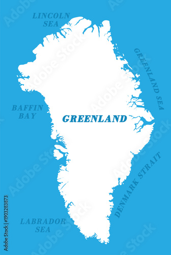 Greenland vector map
