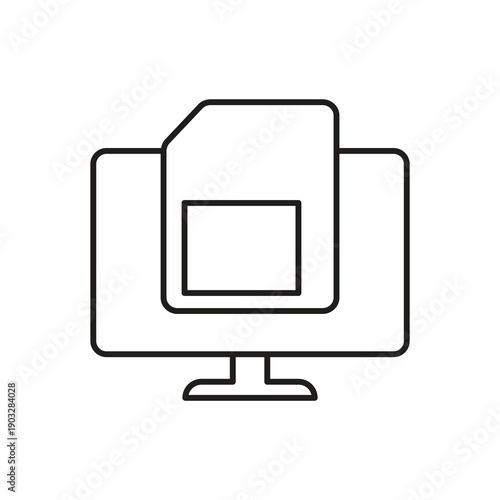 Mobile SIM Card Data Monitor Icon