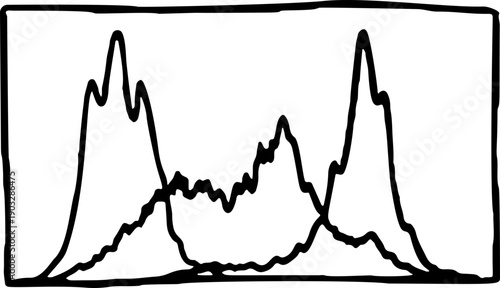 Hand Drawn Histogram Graph