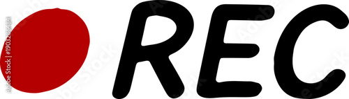 REC Icon Hand Drawn