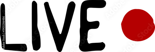Hand Drawn Live Streaming Icon