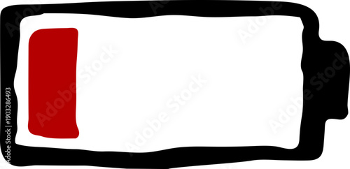 Hand Drawn Low Battery Icon
