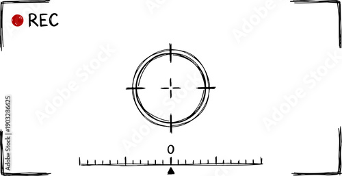 Hand Drawn Camera Viewfinder Frame