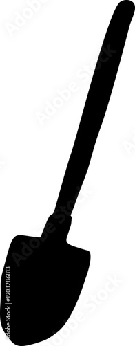 Hand Drawn Shovel Silhouette