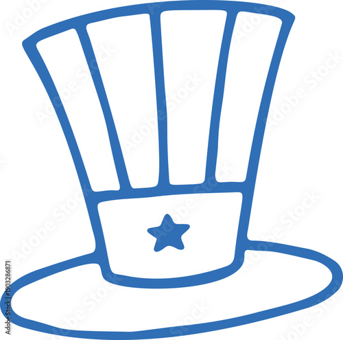 Uncle Sam Hat Doodle
