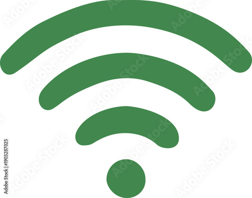 Flat Wi-Fi Signal Icon