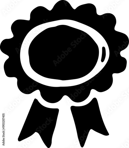 Award Ribbon Hand Drawn