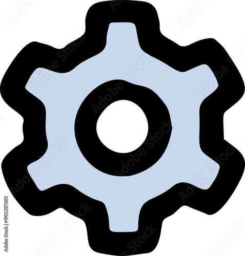 Doodle Gear Hand Drawn Icon