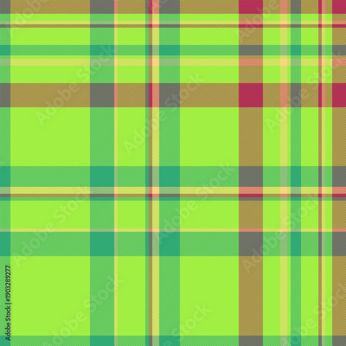 Cut out background seamless fabric, winter texture vector plaid. Customer tartan pattern check textile in green and mint colors.