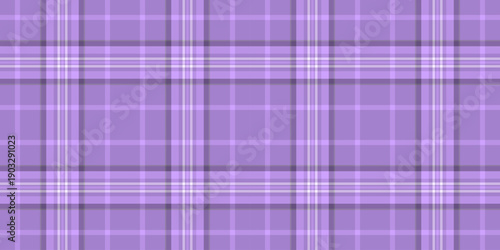 Seventies background check seamless, paisley fabric pattern plaid. Bold texture vector tartan textile in violet and pastel colors.