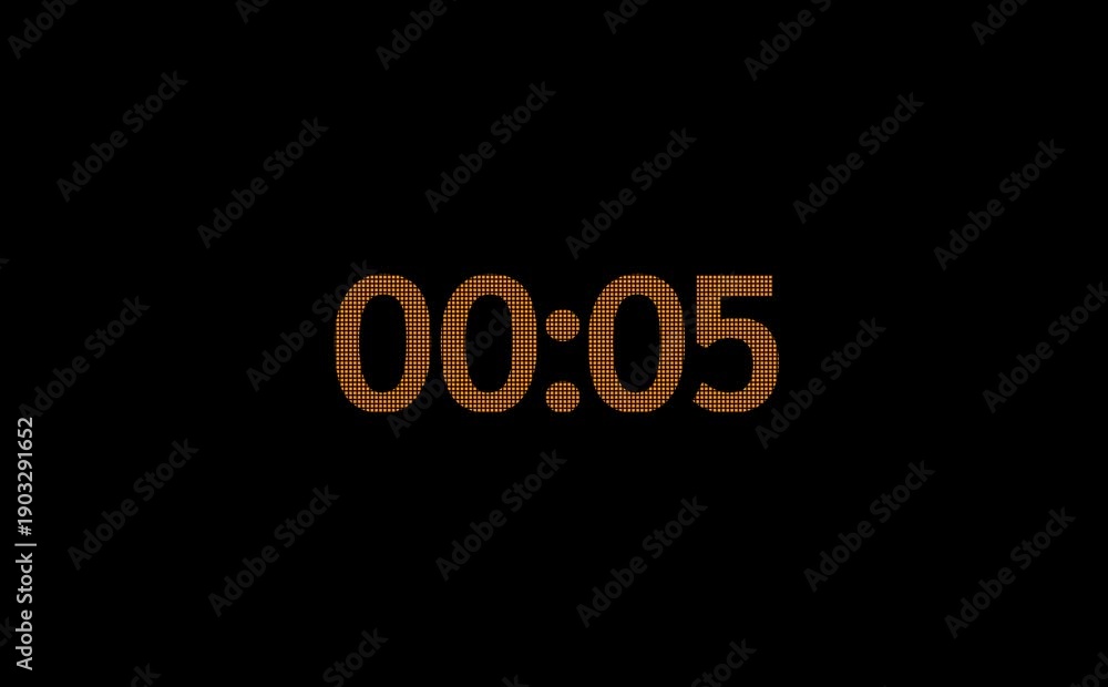 30 second Digital countdown 30 seconds. one minute countdown timer ...