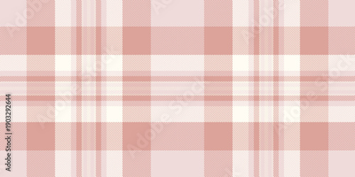 Valentine textile tartan pattern, valentines day background check vector. Overlay texture plaid fabric seamless in light and ivory colors.