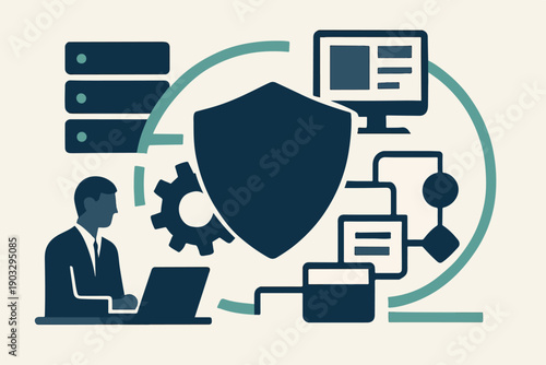 Cybersecurity Integrated as a Core Business Function illustration