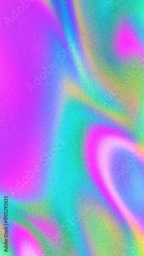 Iridescent Pastel Neon Pink, Teal, Purple Fluid Pattern, 90s, Y2K Aesthetic