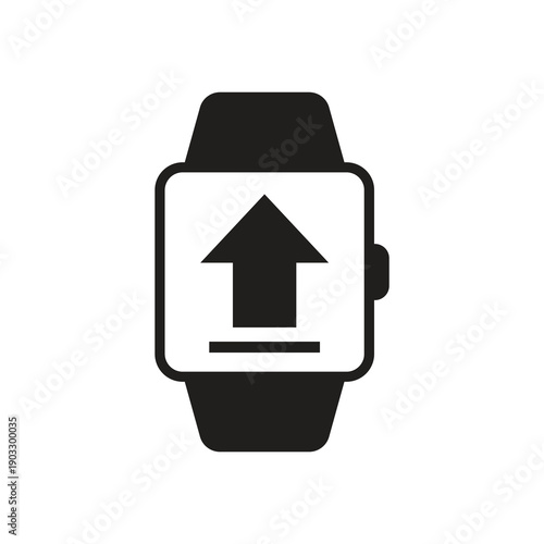 Smartwatch cloud upload and data send process solid