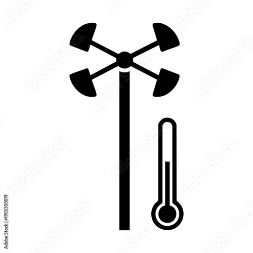 Weather station equipment icon