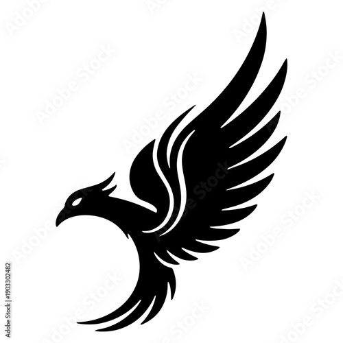 Phoenix Bird Logo Vector