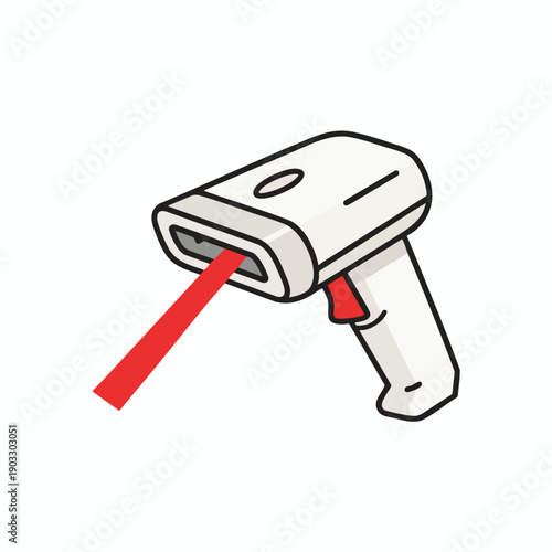 Infrared Thermometer Gun Illustration