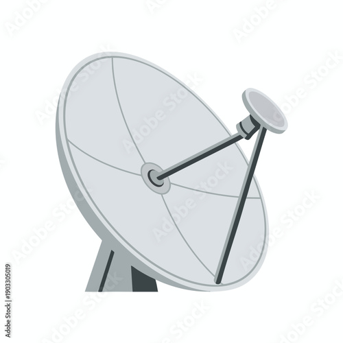 Satellite Dish Vector Illustration