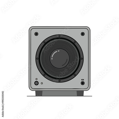 Vector Subwoofer Icon